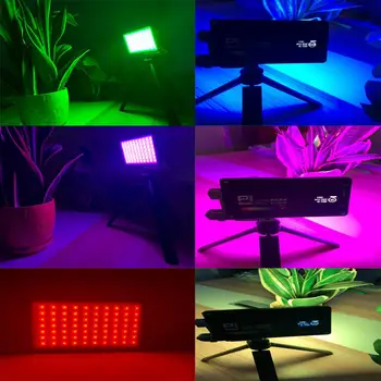 Boling BL P1 LED RGB Lumina Video Full 0-360 2500-8500K Culoare CRI96+ Cu Baterie de Litiu de 2930mAh pentru Studio aer liber