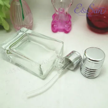 PT136-30ML Pătrat de Sticlă Transparentă de Parfum Spray Duza de Distribuire Cosmetice Sticla 100buc/lot