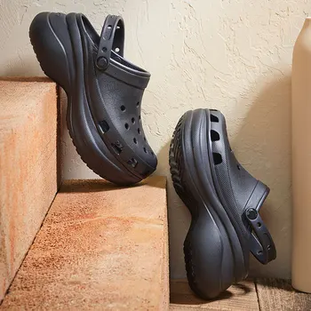 2021 Trend Pantofi de Vara pentru Femei Platforma Grădină Pantofi Sandale Saboti pentru Femei Creștere în aer liber Croks Papuci de Plaja Clește