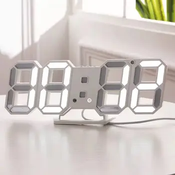 Ceas Digital Luminos Timp De Trei-Dimensional Ceas Led Cu Alarma Electronic Ceasuri De Trei-Dimensional Ceasuri De Perete Decorative Lampa