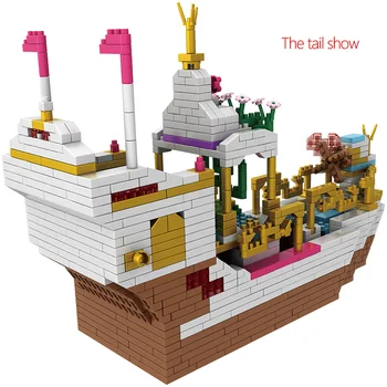 1500pcs Princess Royal Celebration Barca DIY Diamond Mini Blocuri Cifre Seturi Model 3D Cărămizi Jucării pentru Copii pentru Fete