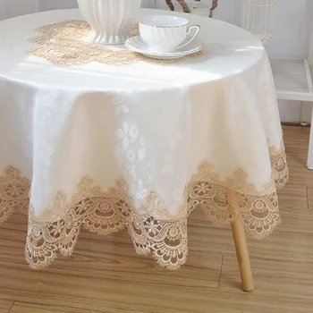 Noi Europeană dantelă față de masă dreptunghiulară pătrat rotund masă de cafea acoperi decor acasă prosop textil masa runner pânză
