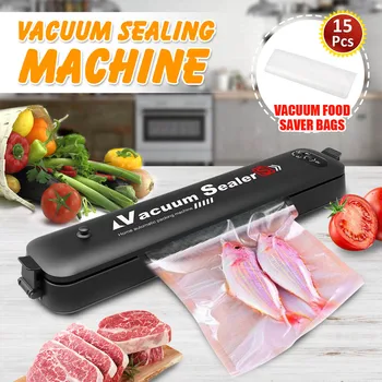 De uz casnic de alimentare cu Vacuum Sealer 220V Mini Bucătărie, Mașină de Ambalare Film Sealer Vid Packer Cu 15buc Vid Saver Saci