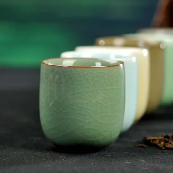 160ml Japoneză Longquan Celadon Ceașcă de ceai Kung Fu Set de Ceai Boutique Master Cupa Manual de Ceai din Portelan Castron Ceramic Creative Dragul Cupa