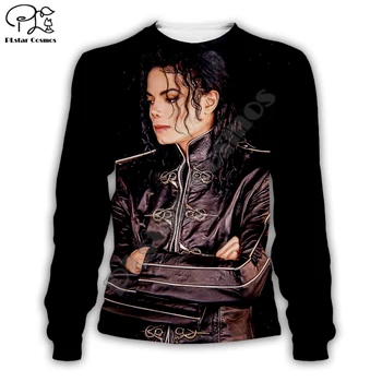 PLstar Cosmos Regele Pop Michael Jackson casual Streetwear Pulover colorat 3DPrint Fermoar/Hanorace/Hanorac/Jacheta/Bărbați Femei s9