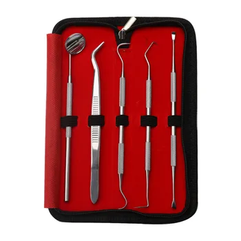 4/5 BUC Unelte de Mână pentru Dinte Racleta Kit Inoxidabil Pastele de dinti Instrumente Dentare Dentist Caute Oglinda Instrumente