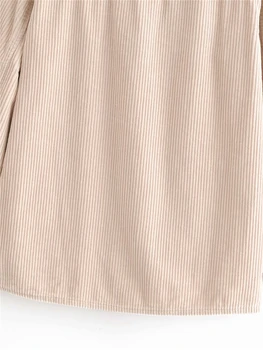 ZXQJ catifea femei solide tricou 2020 moda toamna buzunar cămașă streetwear feminin complet maneca camasa de cauzalitate fata tricou