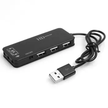 3 Port USB2.0 Hub USB Extern placa de Sunet Externe Driver Sunet Stereo Card de Anulare a Zgomotului Căști Adaptor pentru Laptop PC