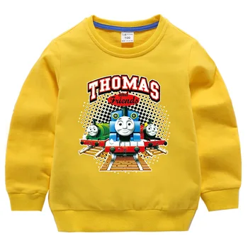 Thomas si Prieteni noi pentru copii pulover cu mâneci lungi baiat din bumbac de moda de desene animate de înaltă calitate, tricou rotund gat bottom tricou