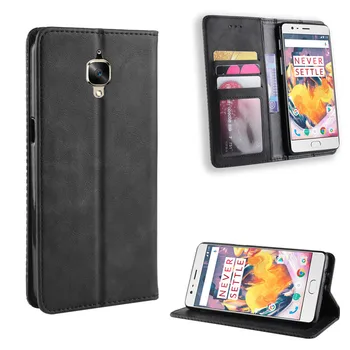 Flip Cover Pentru OnePlus 3T Caz Portofel Cardul de Suport Acoperire Magnetică Pentru OnePlus 3T 3 T A3000 A3003 Un Plus 3T OnePlus3T Cazuri de Telefon