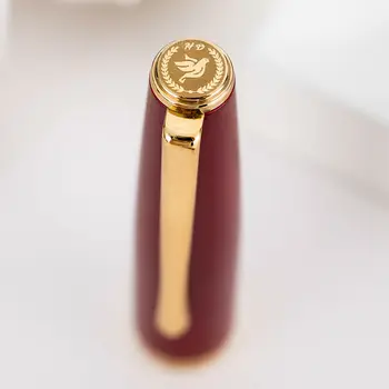 HongDian 927 Aur de 14K Stilou, Extra Fine Peniță Rășină Clasic Pen Cadou