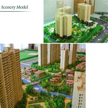 50pcs Plastic Copaci in Miniatura Model de Tren de cale Ferată de cale Ferată Wargame Diorama Peisaj Peisaj Decoratiuni Banyan Pini