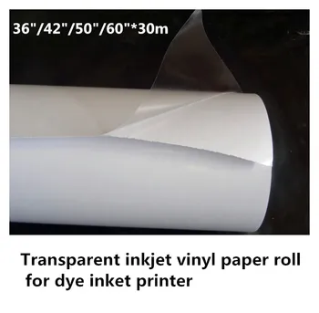 De înaltă calitate inkjet material transparent detașabil auto adeziv vinil autocolant