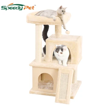 Picătură Navă Pisică Arbore Apartament cu Sisal Posturi Zgarieturi Pisica Turn de Mobilier Kitty Centru de Activitate Pisoi Casă de Joacă Jucării