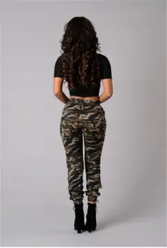 Femei Camo Cargo Pantaloni Casual Pantaloni Militare De Lupta Armata Camuflaj Pantaloni Largi Pantaloni Jogger