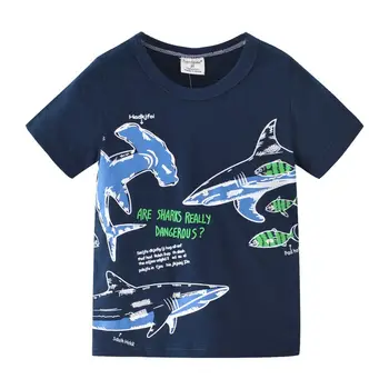 Dinozaur Imprimare Copii Topuri Tricou pentru Copii Haine de Vară 2020 Boys T-Shirt Bumbac 7 Ani Tricou baietel de Îmbrăcăminte Copil