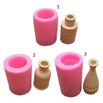 3D Vaza de Flori Mucegai Silicon Floare Urna Oală de Beton Rășină de Turnare Mucegai Instrumente X7YA