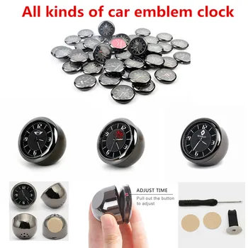 Toate tipurile de masina emblema ceasuri de Ornamente Auto Ceas de Ventilație de Evacuare Clip ceas pentru B-MW A-udi B-enz Nissan, Honda, Ford, etc.