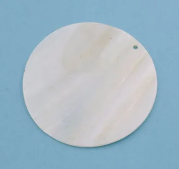 10buc 60mm monedă rundă coajă naturale mama alb de perla bijuterii