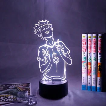 Haikyuu Tendou Satori Lumina Lampa 3d Anime pentru Copii Copilul Decor Dormitor Lumina de Noapte Cadou de Ziua Manga Gadget Lampa Haikyu