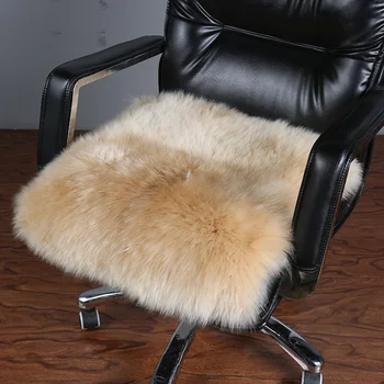 Original Blana de Iarnă lână scaun perna de blană într-un birou din spate perna de scaun calculator pătrat pernele de podea pernă canapea meditație