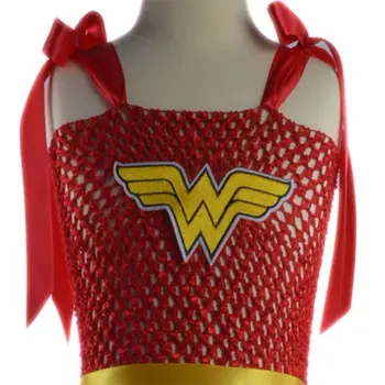 Cosplay Wonder-Woman fete rochie de Crăciun, de Anul Nou Super-Erou Tutu rochii pentru fete, Îmbrăcăminte Foto elemente de Recuzită de Lux rochie de petrecere