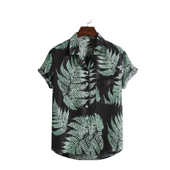 De Brand Nou Mens Tricouri Imprimate De Vară 2020 Barbat Maneca Scurta Camasi Casual Slim Topuri Vacanță Pe Plajă Tricouri Agrement Topuri 11 Stiluri