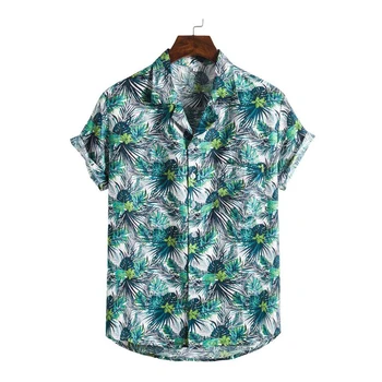 De Brand Nou Mens Tricouri Imprimate De Vară 2020 Barbat Maneca Scurta Camasi Casual Slim Topuri Vacanță Pe Plajă Tricouri Agrement Topuri 11 Stiluri