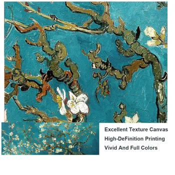 Van Gogh Migdale Floare Flori Tablouri Canvas Reproduceri De Renume Mondial De Artă, De Van Gogh Arta De Perete Picture Home Decor De Perete