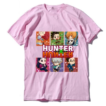 Barbati Tricou Unisex Hunter X Hunter Harajuku Misto Anime-ul Japonez Killua Imprimare Tricou Maneca Scurta Streetwear Casual T-shirt