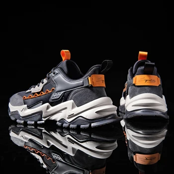 Pantofi din piele de calitate high-end pantofi casual confortabili pantofi în aer liber Chaussure absorbție de șoc sport special vulcanizare