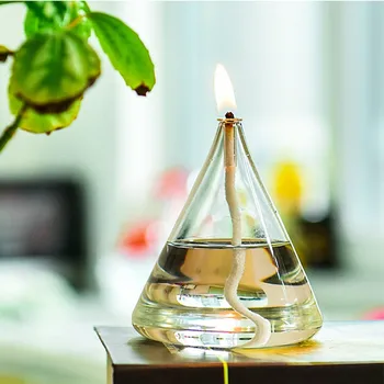 Creative Cubic În Formă De Sticlă De Lampă De Petrol Decor De Nunta Artizanale De Sticlă Lumânare Titularului Prieten Cadou De Sticlă Suport Lumanare