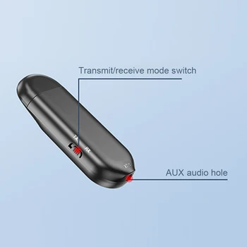 5 În 1 Ecran LCD Adaptor Bluetooth USB Accesorii Portabile fără Fir Pentru PC TV Transmițător Receptor Audio HIFI Vizualizare
