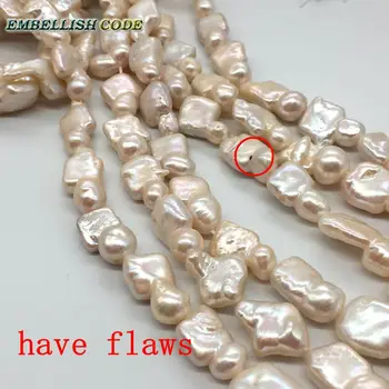 Nou tip colier mic baroc Neregulate pătrat stil perle naturale, perle de Cultură de apă dulce, cu 3mm margele bijuterii speciale