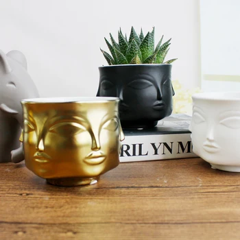 Forma Fetei Modele De Vaze Ceramice Din Portelan Ghiveci Decor Acasă Accesorii Plantat Aur Alb Negru Instrumente