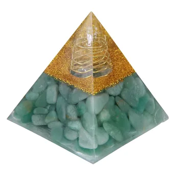 60mm Naturale Aventurin Verde Scazut Pietre Piramide Orgonice Spori Curajul de Cristal tipul de Piatră prețioasă de Vindecare EMF Proteja