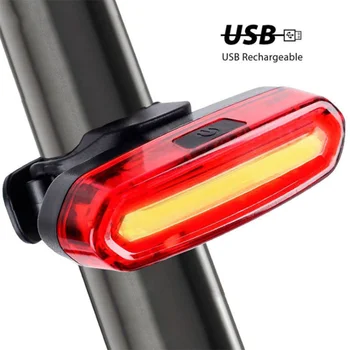 Biciclete Biciclete Ciclism Lumina din Spate USB Reîncărcabilă Ciclism Coada de Lumină LED-uri Impermeabil MTB Rutier Biciclete Coada Lumina Accesorii pentru Biciclete