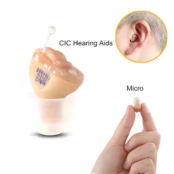 Cofoe CIC aparat auditiv Invizibil Ureche auditiv Mini Amplificator de Sunet Digital de Ascultare Sida pentru persoanele cu deficiențe de Auz a Pacientului
