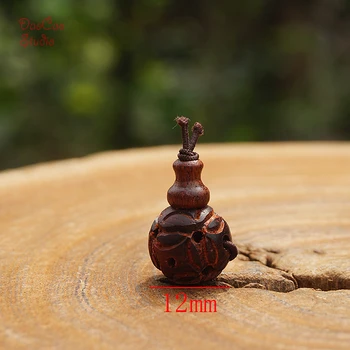 2* 12mm Naturale de lemn de Santal Roșu Guru Șirag de mărgele de Lemn Cioplire Sculptură Liber șirag de mărgele de Lemn Margele Mala Japa Brățară Bijuterii Constatările DIY
