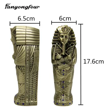 3D Faraonii egiptului Antic Dorința de Rugăciune Silicon Mucegai Tort Fondant Mucegai Rășină-Gips Ciocolata Lumânare Mucegai Transport Gratuit