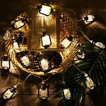 Ulei de Lampă cu LED-uri Șir de Lumini Zână Craciun Ghirlanda de Lumini în aer liber Acasă pentru Petrecerea de Nunta Cortina Decoratiuni de Gradina Natal Baterie