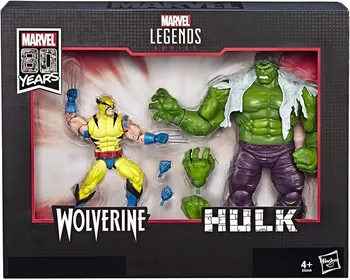 HASBRO Marvel Avengers 80 de ani Legends 2 buc Filmul Wolverine, Hulk Acțiune Dăm de Colectare Model de Păpușă Jucărie Copii Cadou