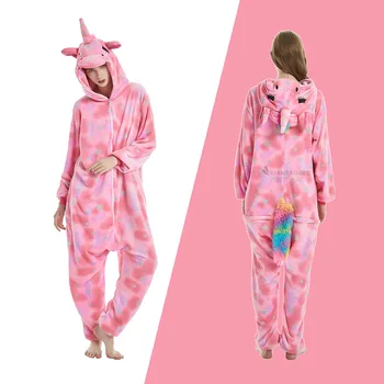 Adult de craciun pijamale Femei, Pijamale Onesie Kigurumi Pijamale Copii de Desene animate Anime Salopete de Iarna Cămășuță de noapte Costume Salopeta
