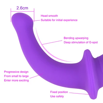 OLO Dual Cap de Penis Strap-on Dildo Jucarii Sexuale pentru Lesbiene Masturbari sex Feminin Lung Penis artificial Penis Flexibil Dublu Dildo Anal Plug