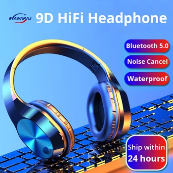 9D Stereo HiFi Căști Bluetooth V5.0 Căști Wireless Gamer căști Impermeabil Sweatproof Anulare a Zgomotului Căști Cu Microfon