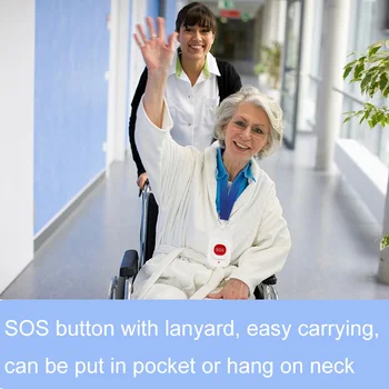 Retekess Insotitor Pager SOS Wireless, Buton de Apel Asistenta Alertă Apel Pacient Sistem de Ajutor pentru Acasă Pacient în Vârstă