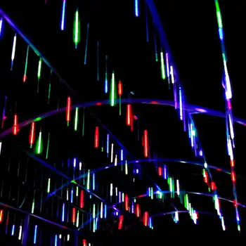 HUIRAN în aer liber, ploaia de Meteoriți de Ploaie Fairy Șir de LED-uri de Lumină de Crăciun Garland Lumina Impermeabil de Vacanță Cameră de Iluminat Decorative