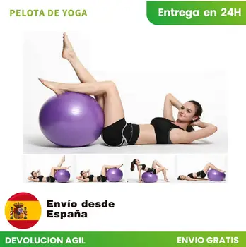Sală de yoga,Pelota pilat balon yoga pelota de pilates, fitball fitness yoga gimnasia inflador ejercicio balon Gymball