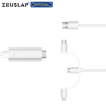 HDMI la Mini USB de TIP C Cablu pentru monitor portabil oglindă la telefon Android sau pentru iPhone conexiune