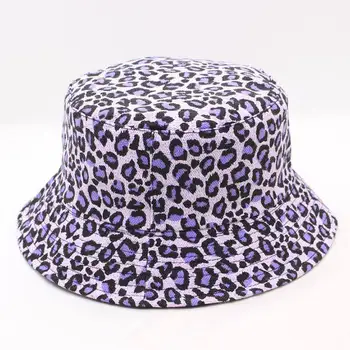 LDSLYJR 2020 Leopard de imprimare Găleată Pălărie Pescar Pălăria în aer liber, de călătorie pălărie de Soare Capac Pălării pentru Bărbați și Femei 280